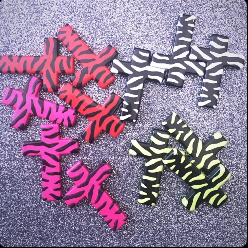 Zebra bead crosses for Jewelry making